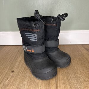 Kamik Kids 8 Boots Rocket Waterproof Snow Insulated Winter Black Boys